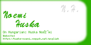 noemi huska business card
